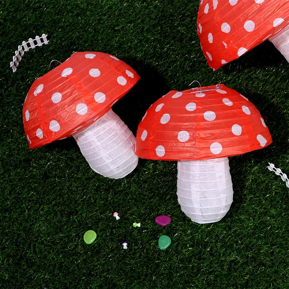 Hanging Lamp Large Mushroom Shaped Paper Lanterns Baby Shower Wedding