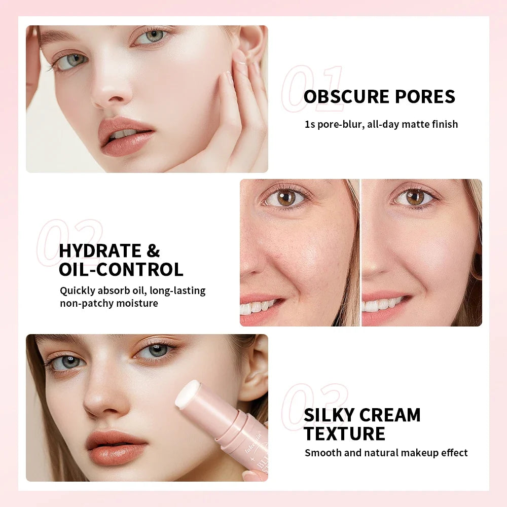 ibcccndc Blur Stick Face Primer – Pore-Minimizing Matte Base