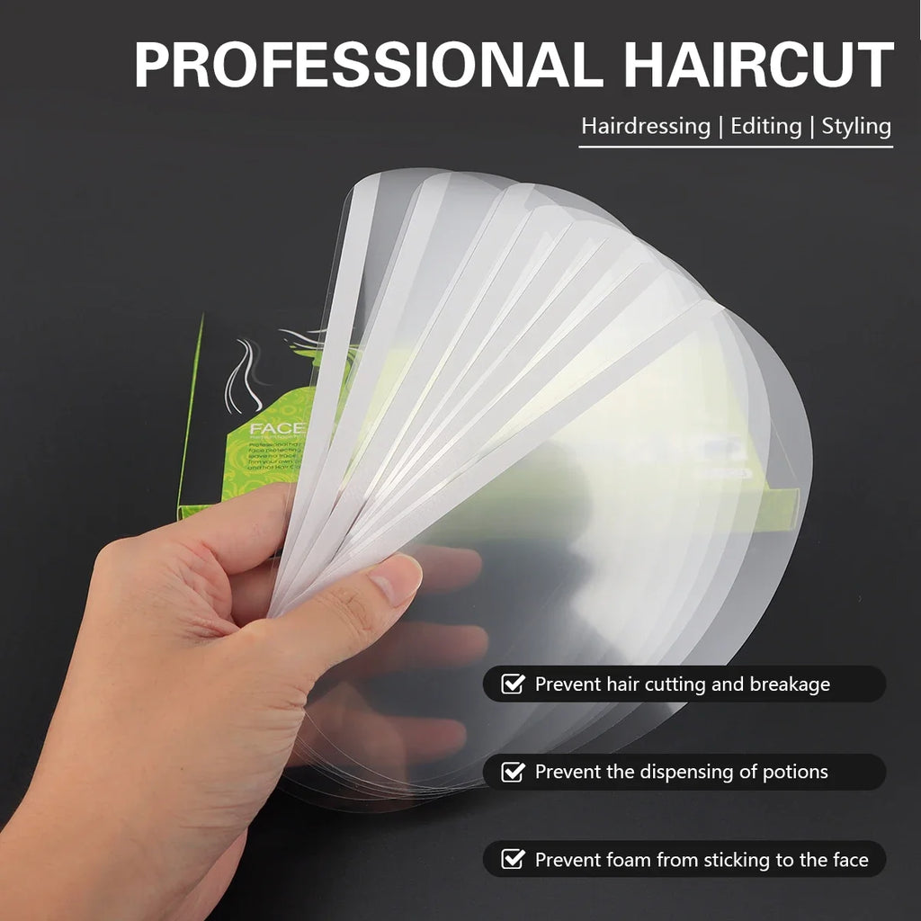 50-Pack Disposable Face Shields for Salon, Barber & Makeup