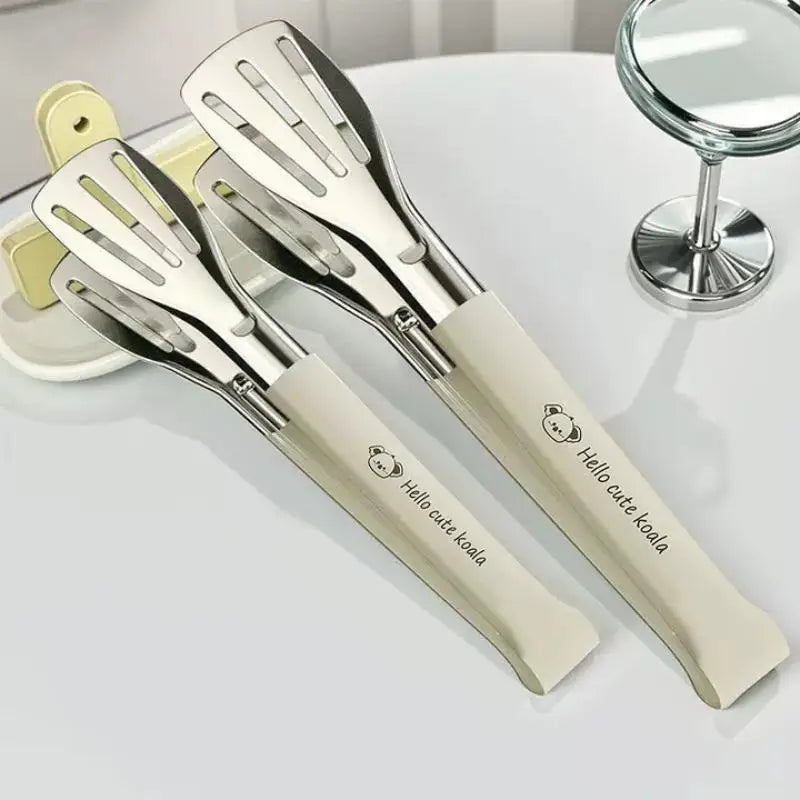 Stainless Steel Food Tongs Anti-heat Kitchen Utensils Buffet Cooking