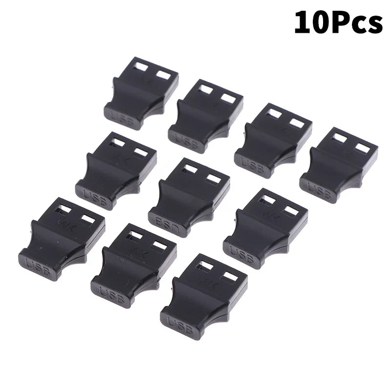 USB Type-A Dust Plugs 5/10 Pack – Port Covers with Handle