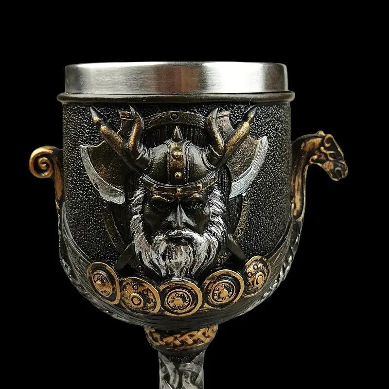 Medieval Retro Norse Mythology Viking Goddess Stainless Steel Resin