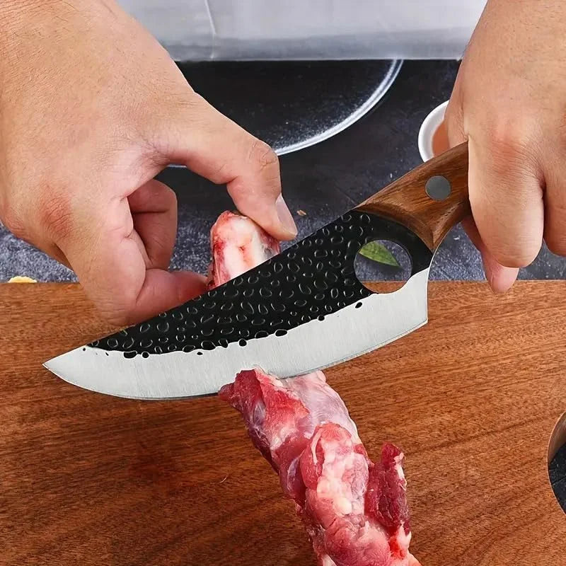 Hand Forged Boning Knife – High Carbon Steel Butcher Knife