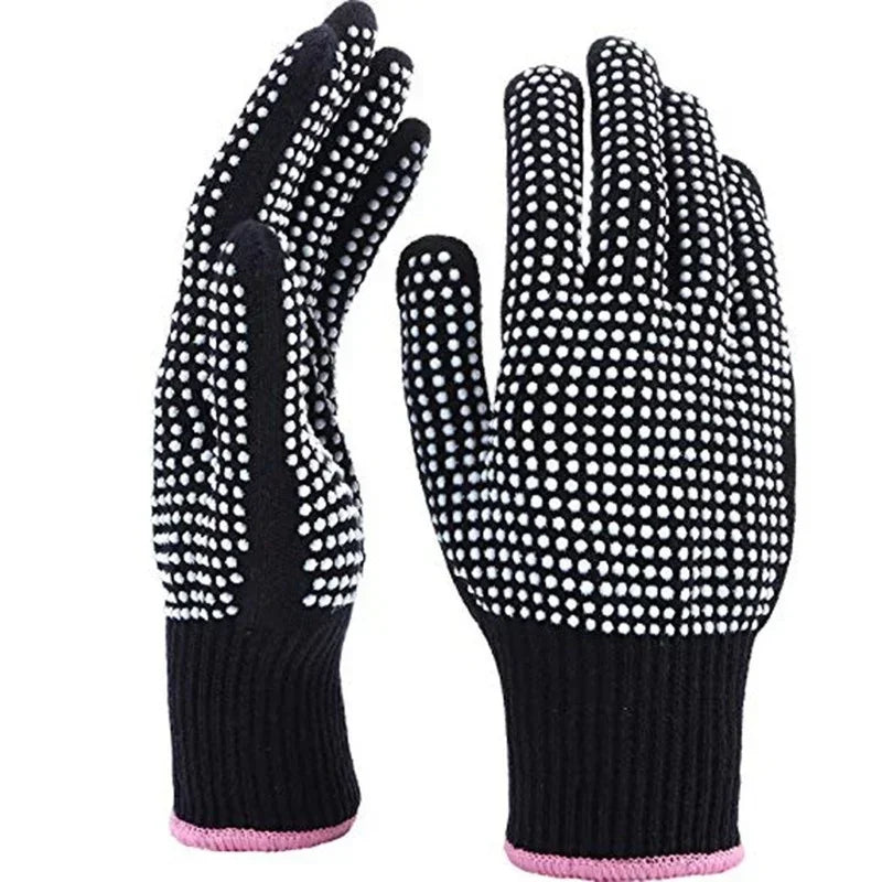 6-Pack Heat Resistant Gloves for Hair Styling – Curling & Flat Iron