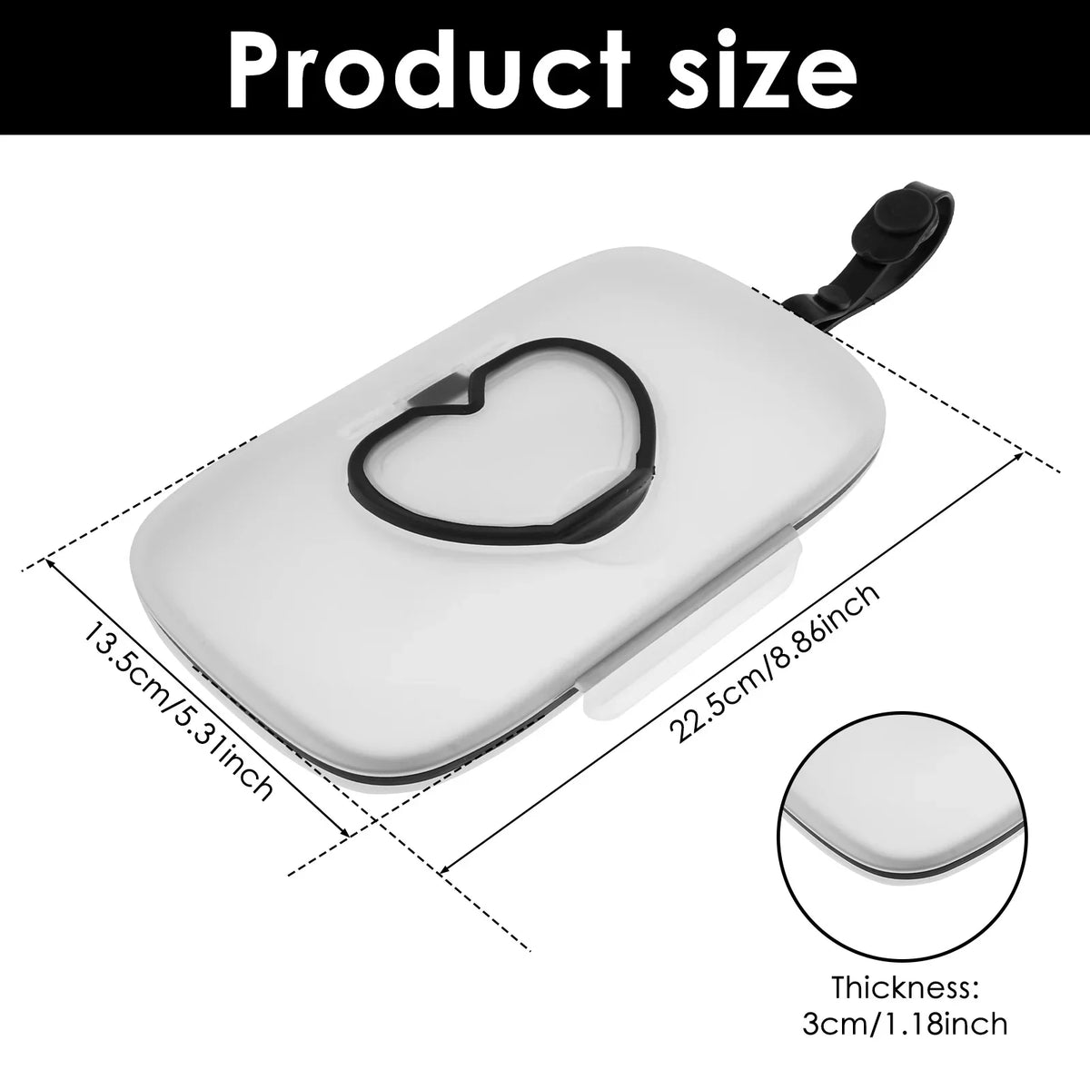 2-Pack Portable Baby Wipe Dispenser Box with Sealing Lid