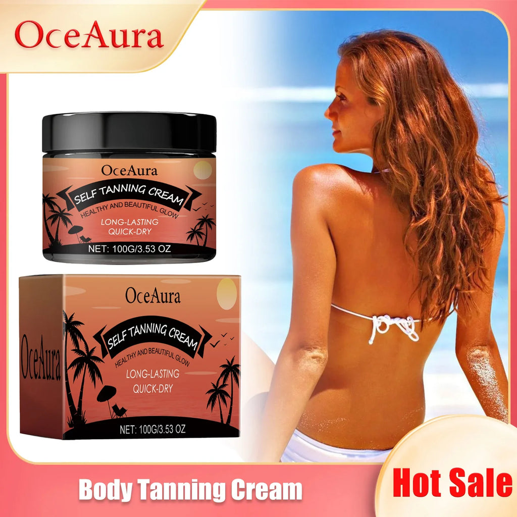 OceAura Tanning Accelerator Cream | Self Tanner Lotion 100g