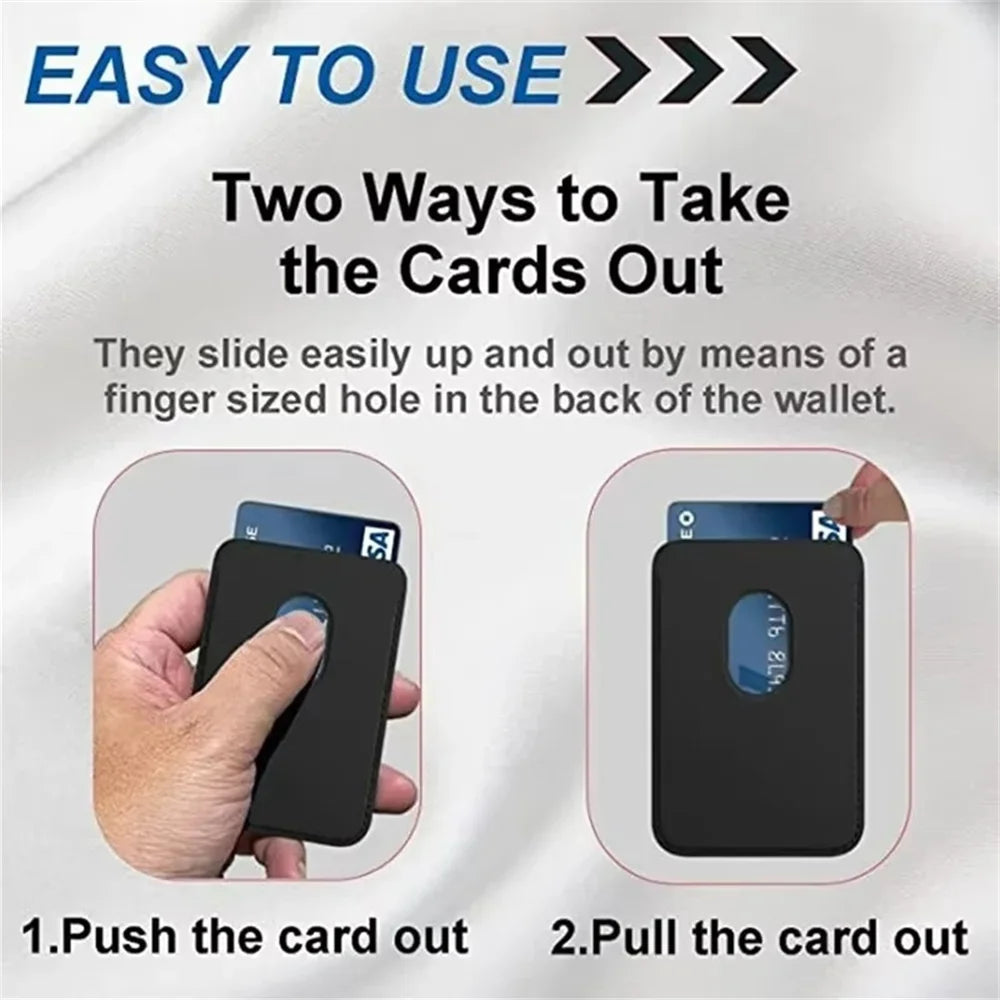 MagSafe Leather Wallet Case Card Holder Stand – iPhone 15/14/13