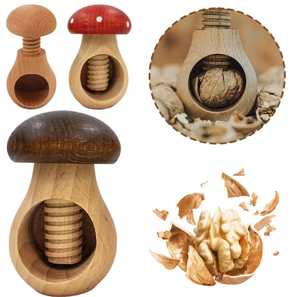 Nutcracker Mushroom-shaped Multi-function Kitchen Tool Adjustable Nut
