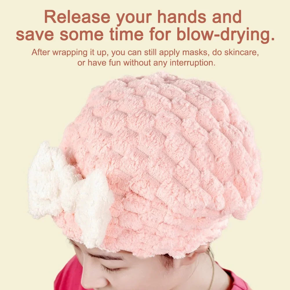 Quick Dry Hair Towel Wrap Turban for Long Thick Hair – Women