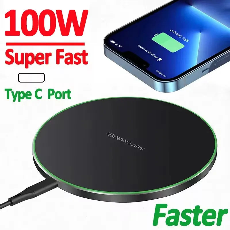60W Fast Wireless Charging Pad – iPhone 16 & Samsung S24