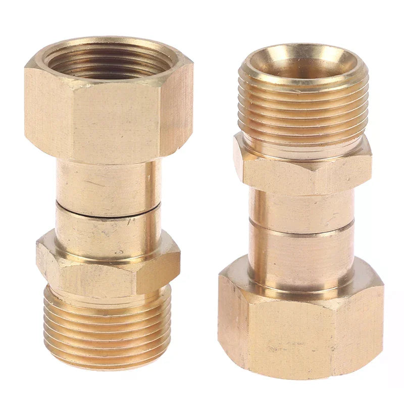 360 Degree Rotation Hose Sprayer Connector Brass Pressure M22 Thread