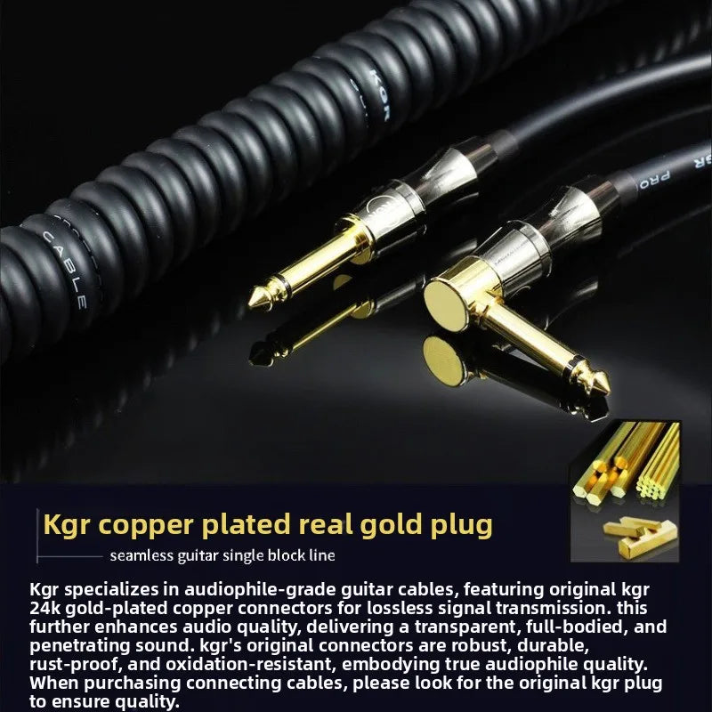 6 10meters KGR Guitar Cable Fever Guitarwire Springwire Telephonewire