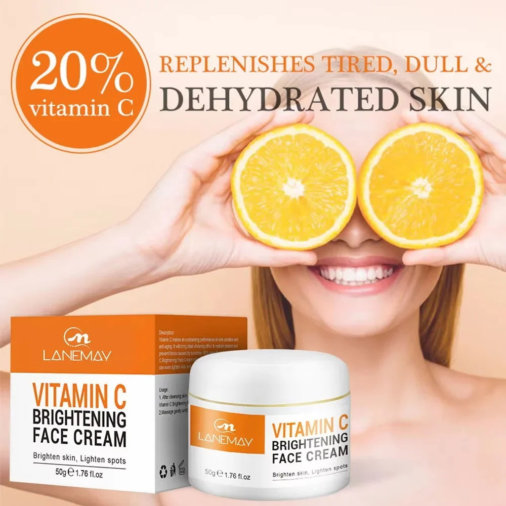 Vitamin C Brightening Face Cream | Dark Spots, Firming & Glow
