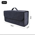Dark Gray Car Felt Storage Box Bag Enlarged Thickened Soft Household