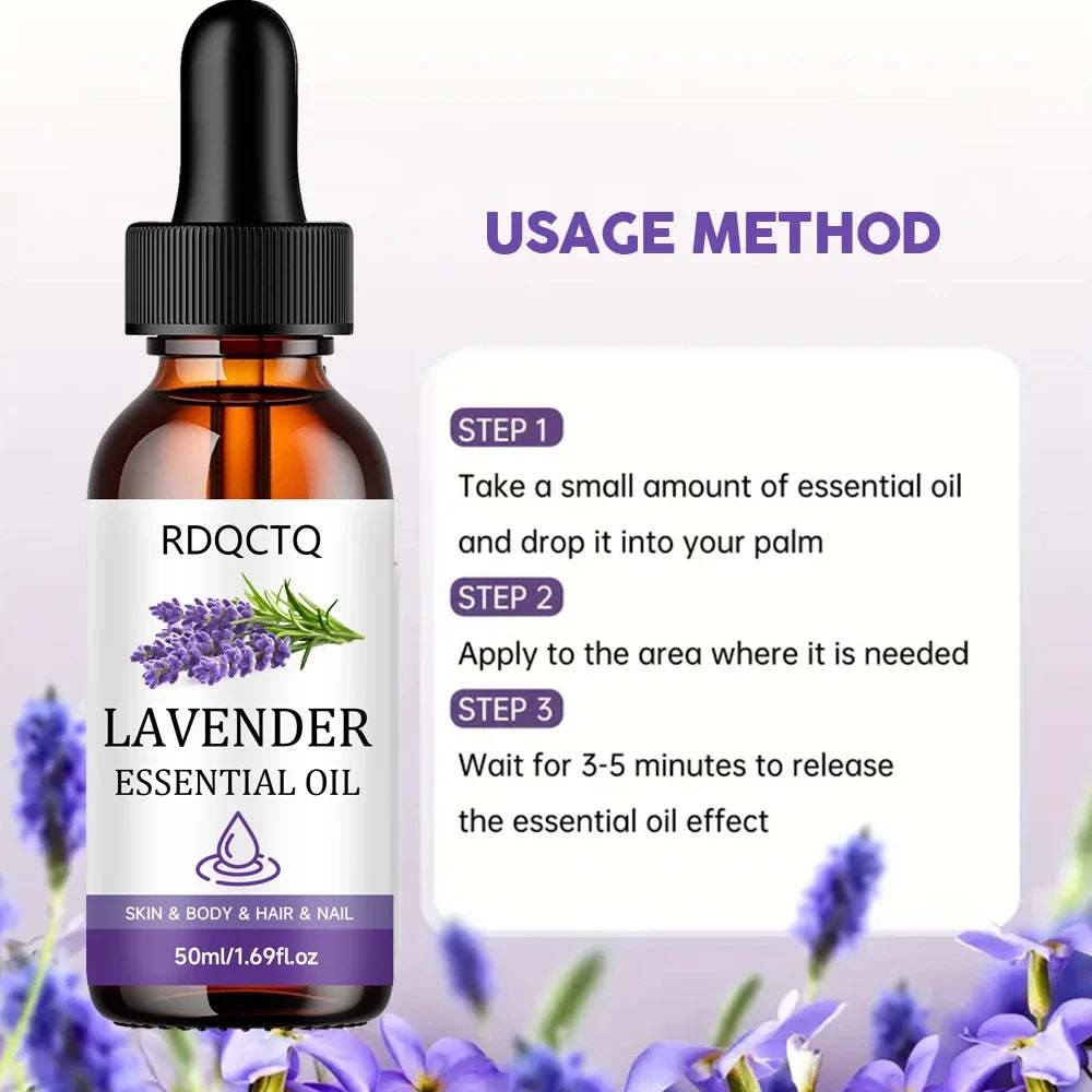 Lavender Essential Oil – 100% Pure for Skin, Hair & Aromatherapy