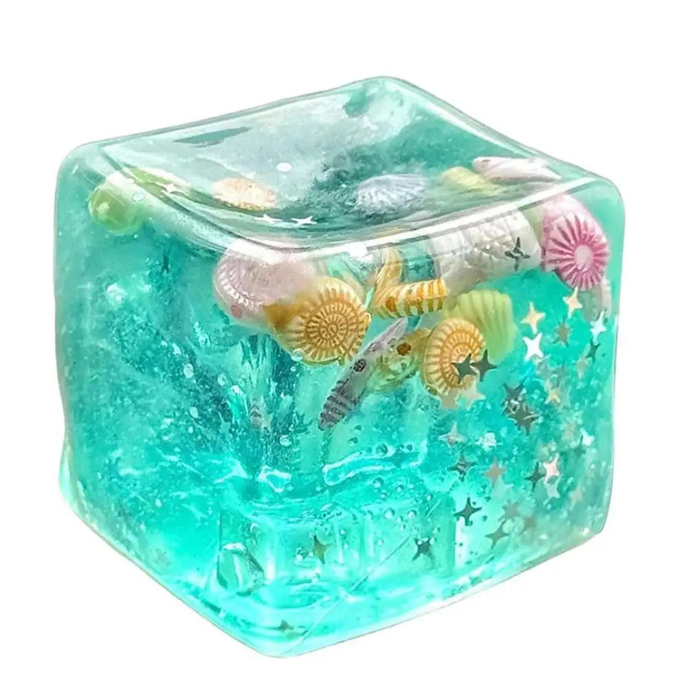 Ocean Squishy Sensory Fidget Cube – Tactile Focus Toy