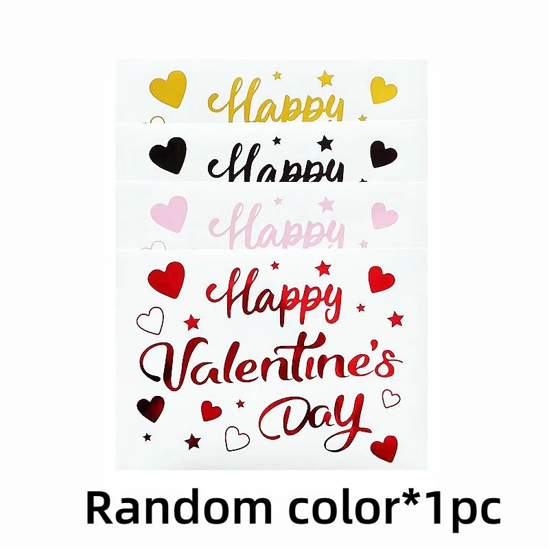 Valentine's Day Transparent Balloon Stickers | Party Wall Decor
