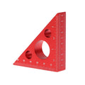 Practical Blue Red Aluminum Alloy Right Angle Marking Ruler 45 90