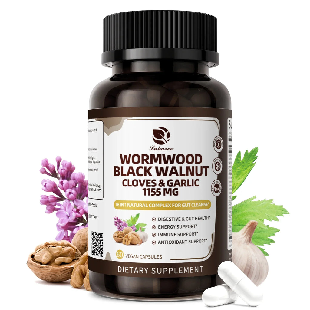 16-in-1 Black Walnut Wormwood Digestive Herbal Capsules | Digestive Health