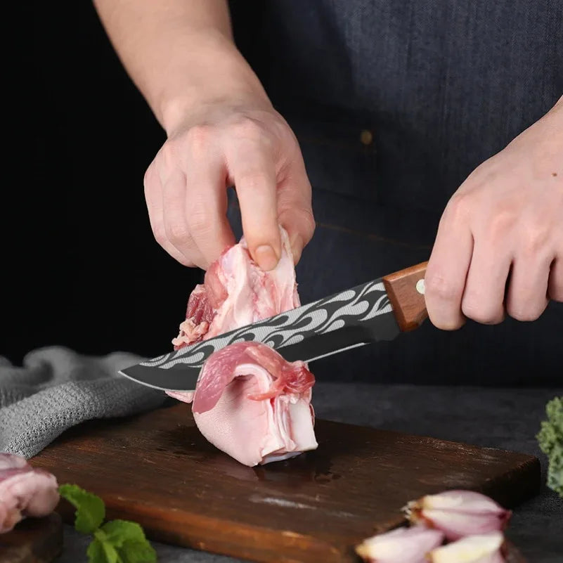 InLeung Forged Boning Knife – Stainless Steel & Wood Handle