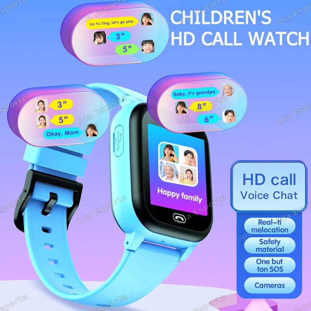 Kids Smart Watch GPS SIM Card Video Call SOS – Boys & Girls