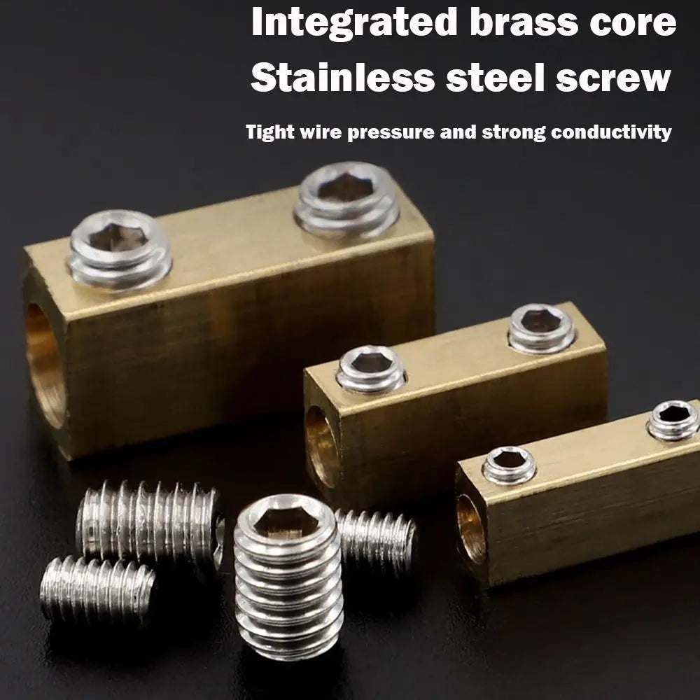 Brass Terminal Block & Heat Shrink Tubing | Waterproof Connector