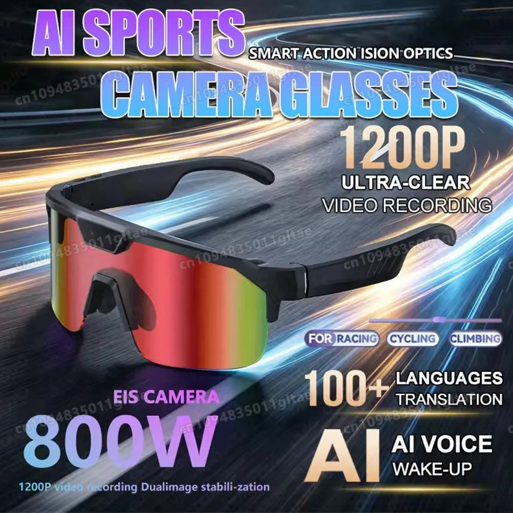 Ai Intelligent Glasses Outdoor Cycling Goggles 800w Camera