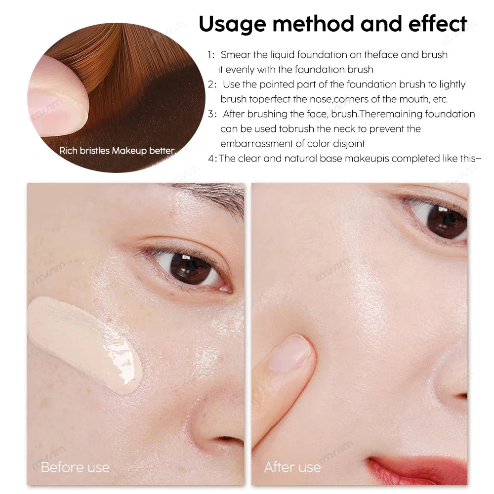 Hexagon Makeup Brush – Soft Powder, Blush & Foundation Brush