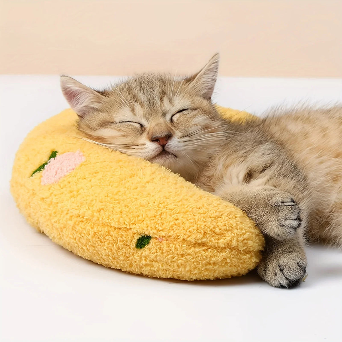 Pet Pillow Cats Dogs Soft Plush Thick Filling Cervical Support