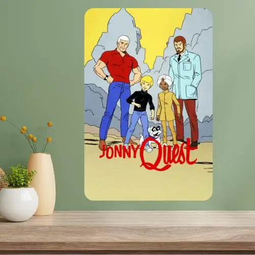 Jonny Quest Classic TV Show Metal Poster Sign | Retro Wall Art