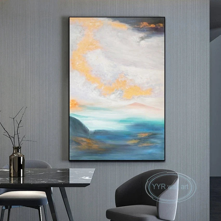 Handmade Abstract Oil Painting on Canvas | Wall Art Decor