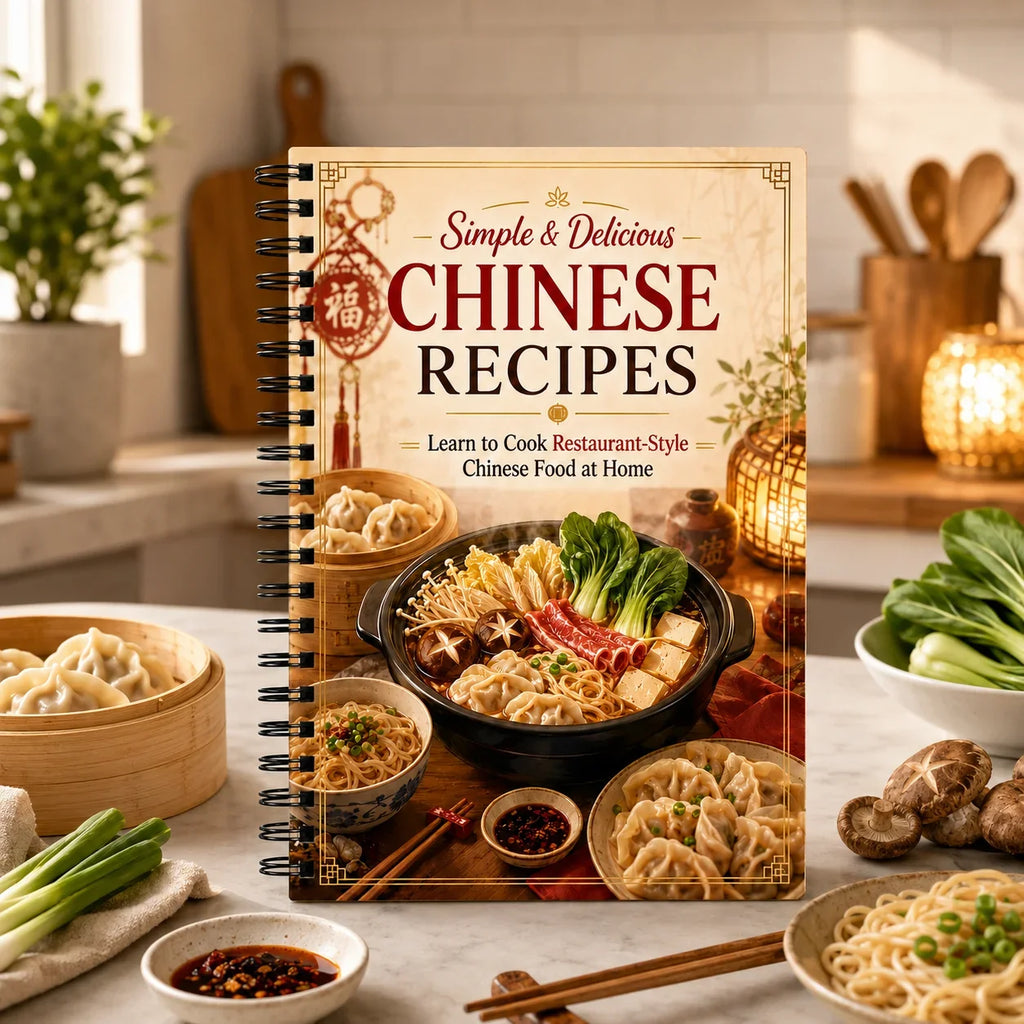 Simple Delicious Chinese Recipes A5 Spiral Recipe Book Easy Home