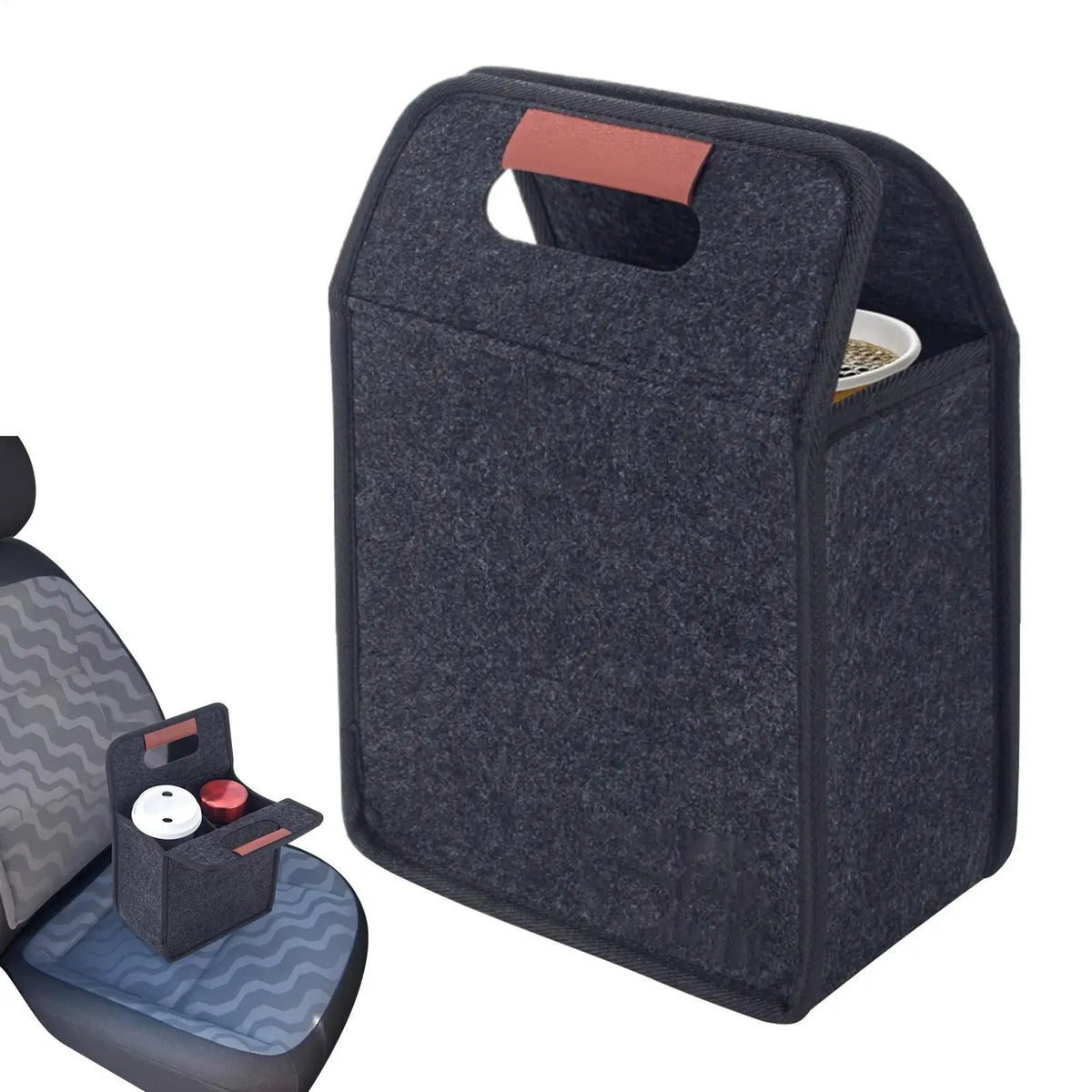 Drink Carrier Reusable Cup Carriers Handles Foldable Tote Bag Felt