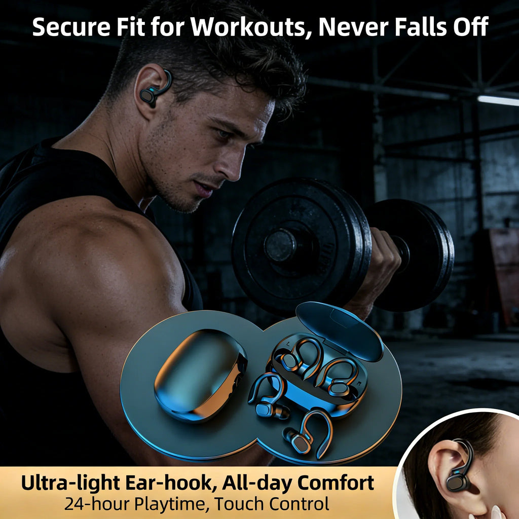 SP16 Wireless Over-Ear Sports Headphones – Long Battery Life