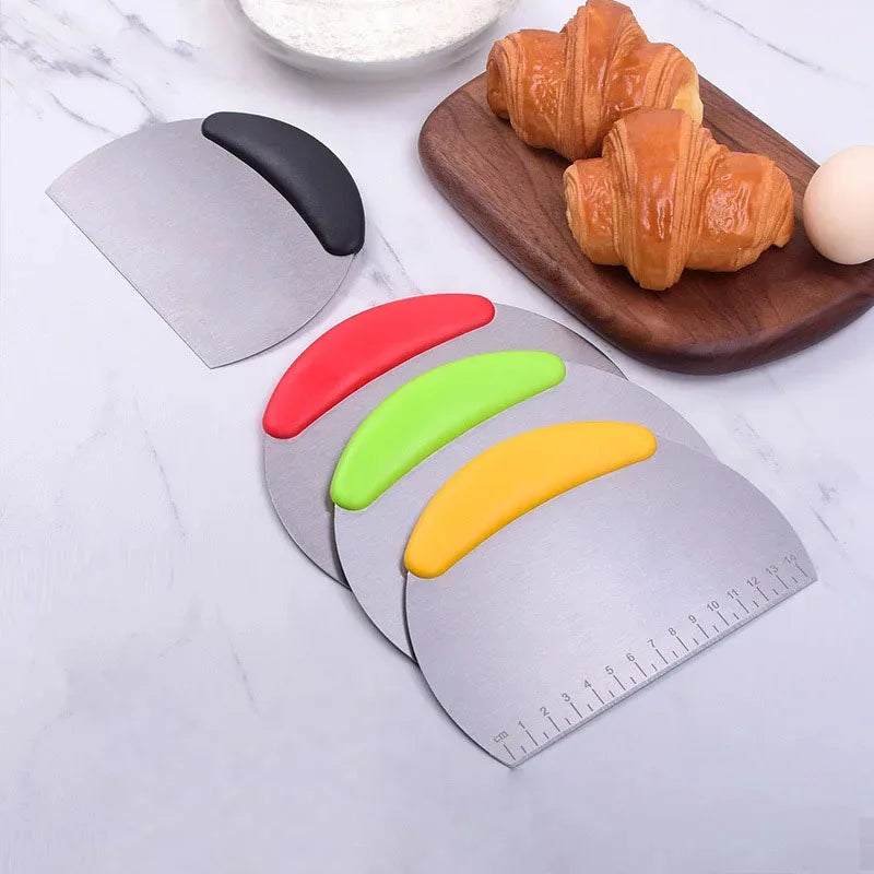 Stainless Steel Dough Scraper & Pastry Cutter | Kitchen Baking Tool