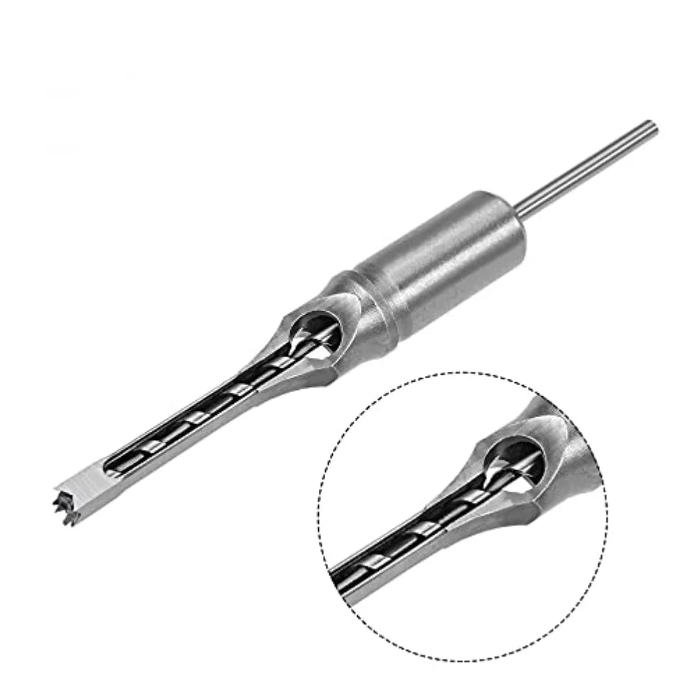 HSS Square Hole Drill Bit 6–18mm | Mortising Chisel for Wood
