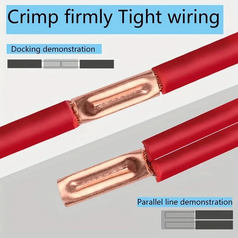 250pcs Copper Connecting Pipe Kit – Wire Joints & Cable Lugs