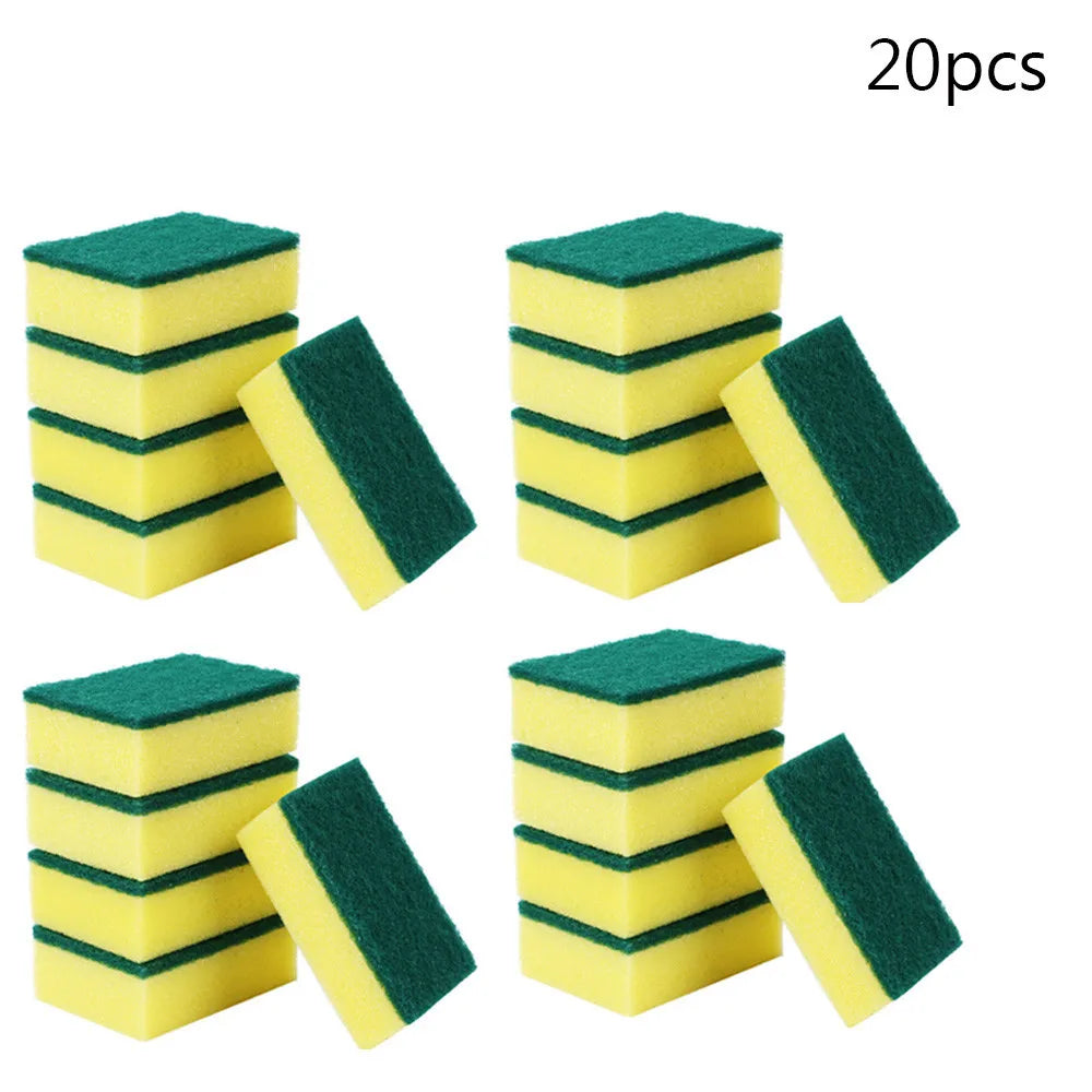 Kitchen Nano Scrub Sponges 20/30pc Double-Sided Cleaning Kit