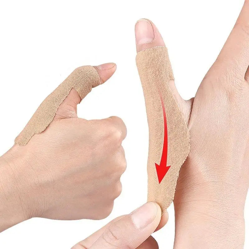 Precut Elastic Thumb Support Tape – 10 Sets | Flexible Wrap
