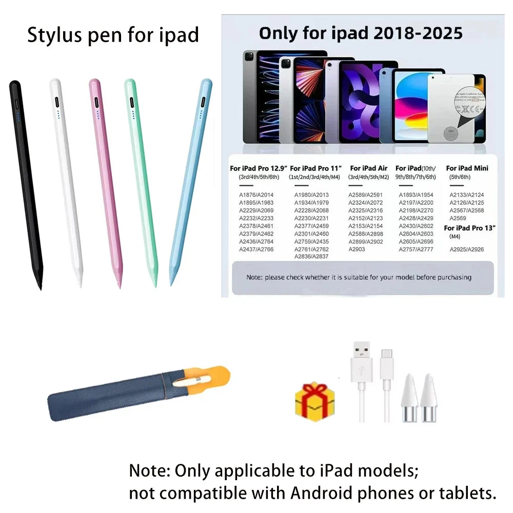 JAOUCAM iPad Stylus Pen – Pro, Air & Mini 2018–2026
