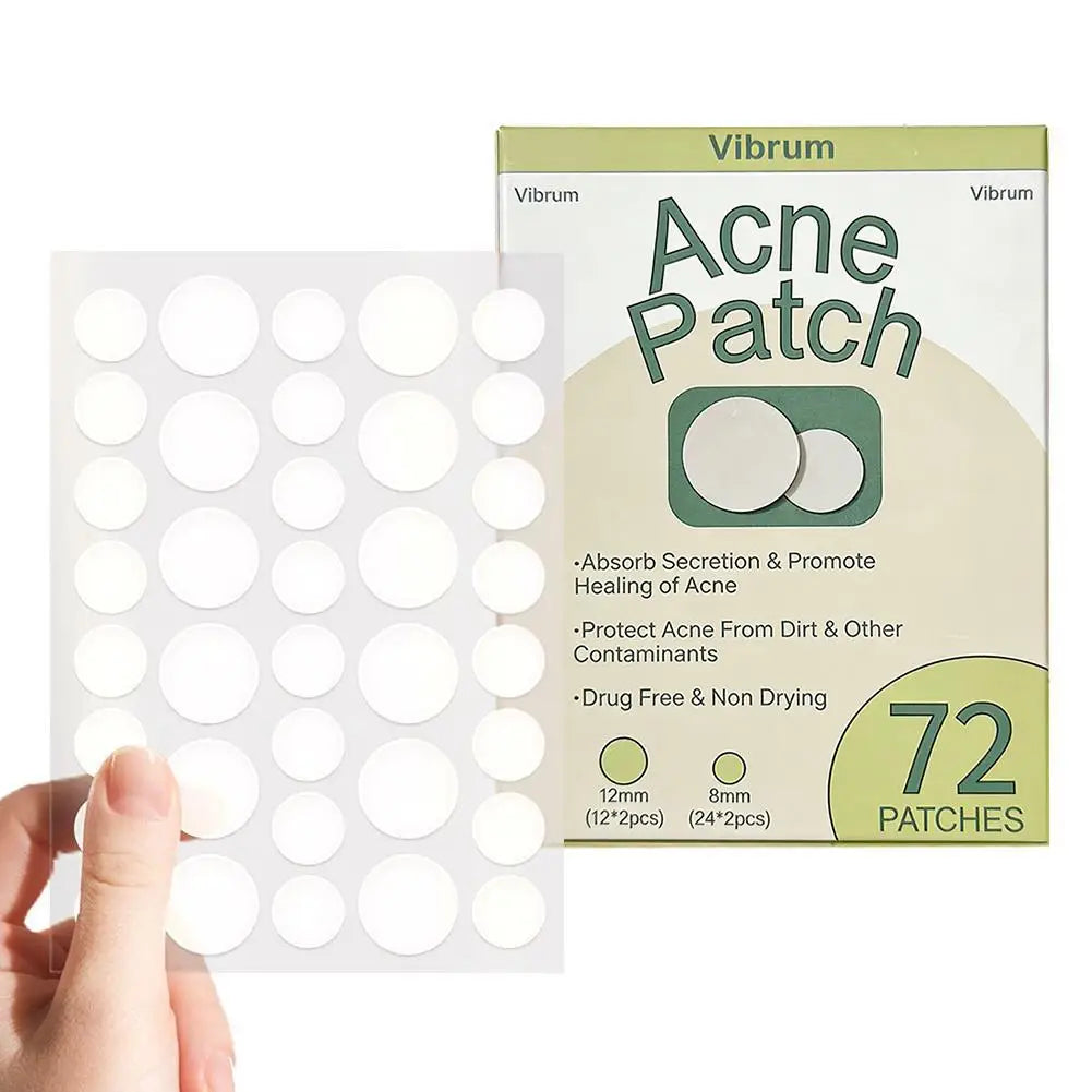 Ultra-Thin Invisible Pimple Patches – 72 or 288 Count