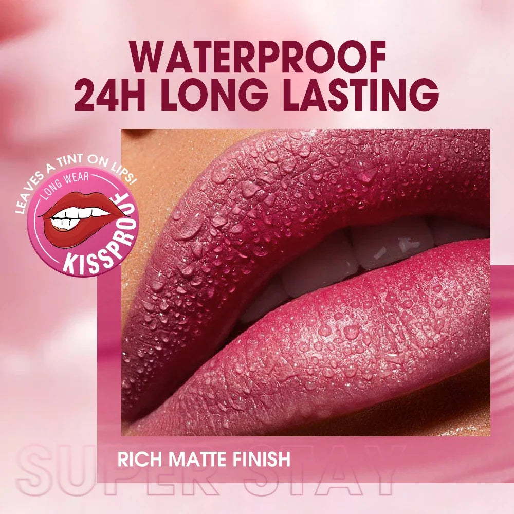 O.TWO.O 8-Pc Velvet Matte Liquid Lipstick Set – Waterproof