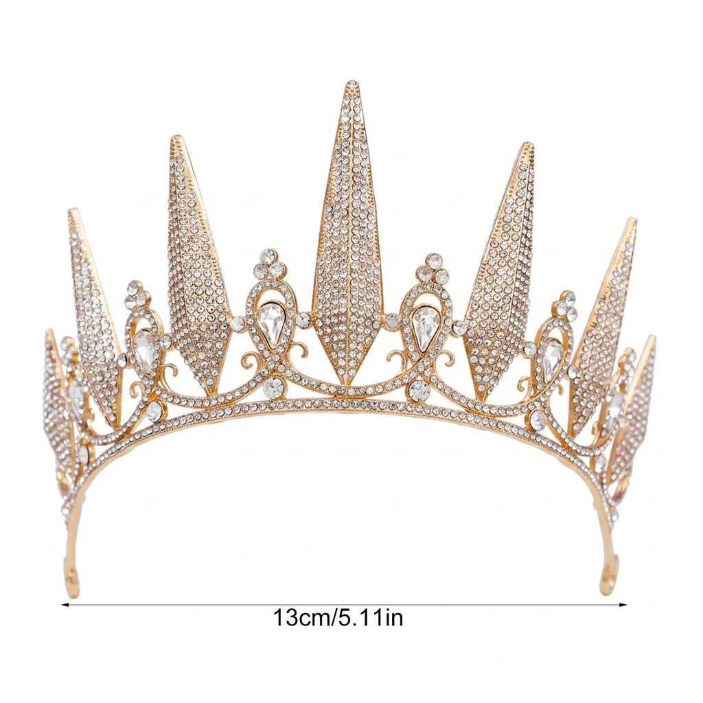 Bridal Rhinestone Crown Headband | Crystal Wedding Tiara