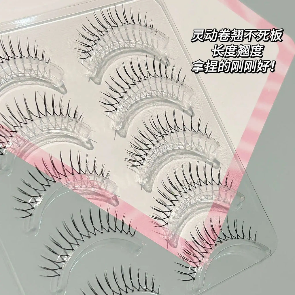 Korean U-Shape Wispy False Eyelashes | Comic Style DIY Lashes