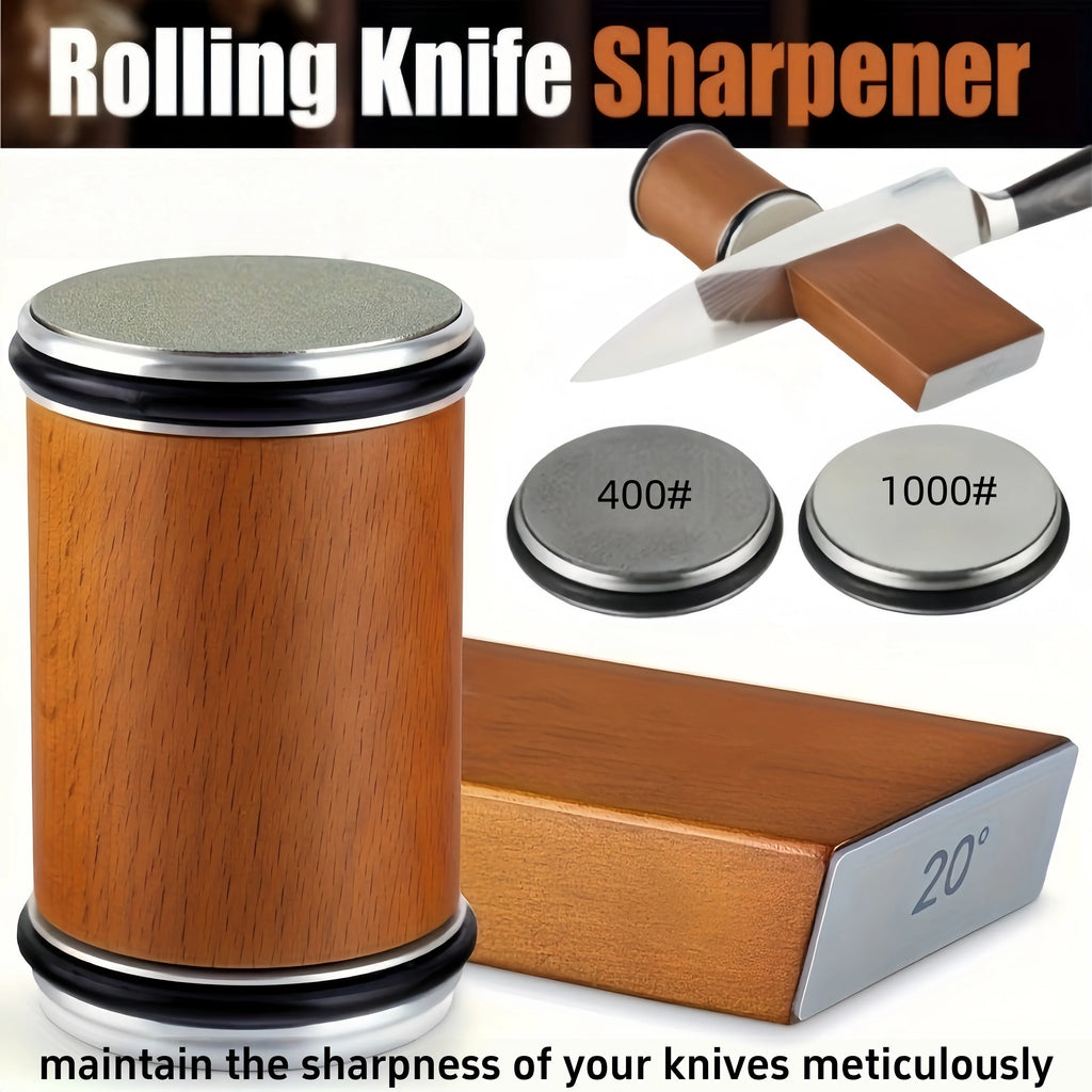 Professional Knife Sharpener Magnetic Rolling 15 20 Fixed Angles