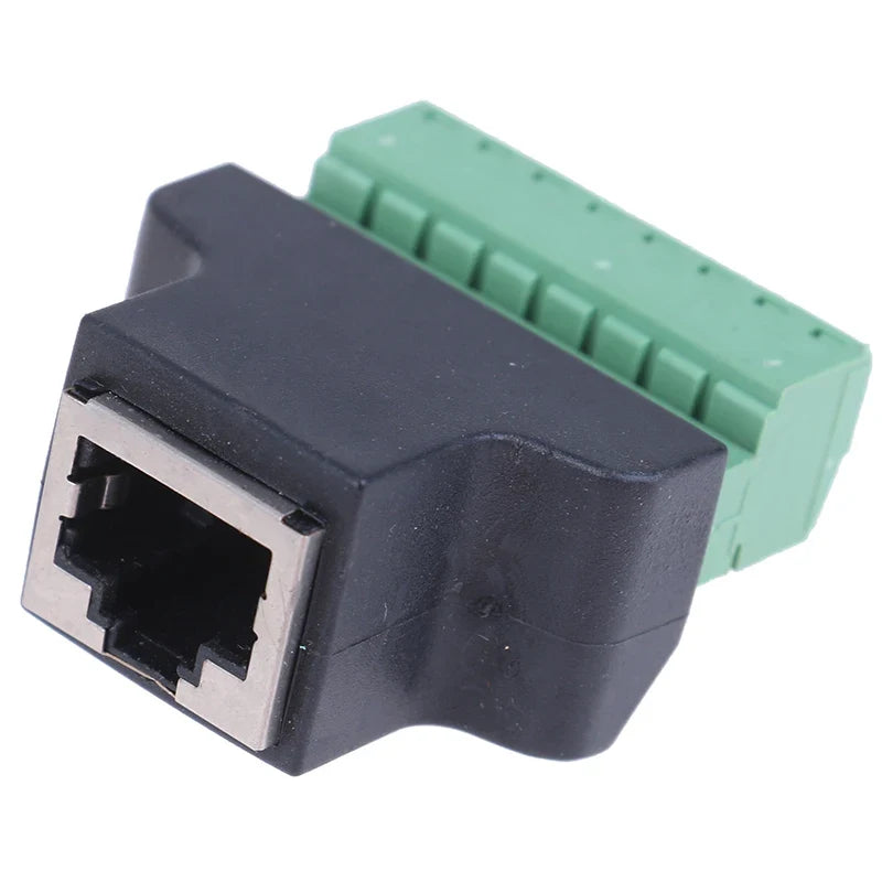 RJ45 Female to Screw Terminal Adapter for CCTV DVR