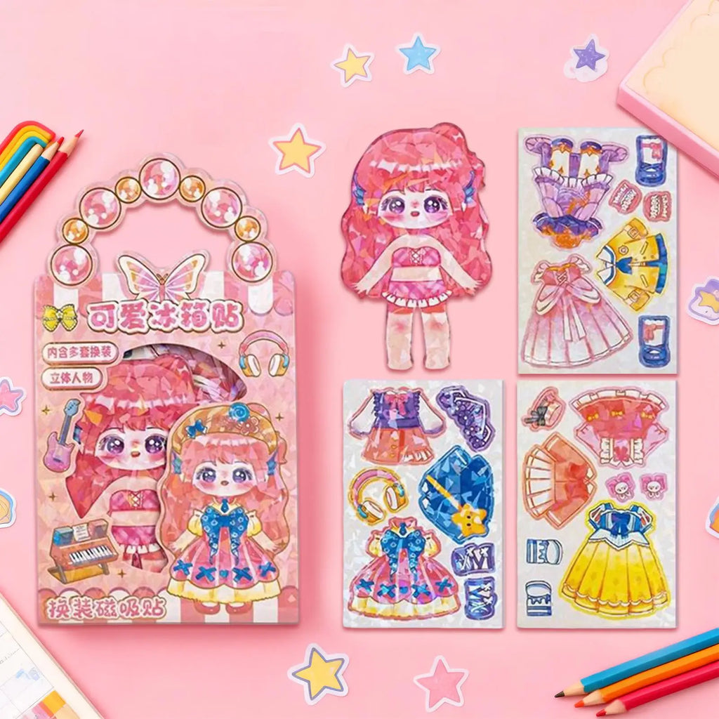 3D Magnetic Dress-Up Doll Set | Montessori Mix & Match Toy