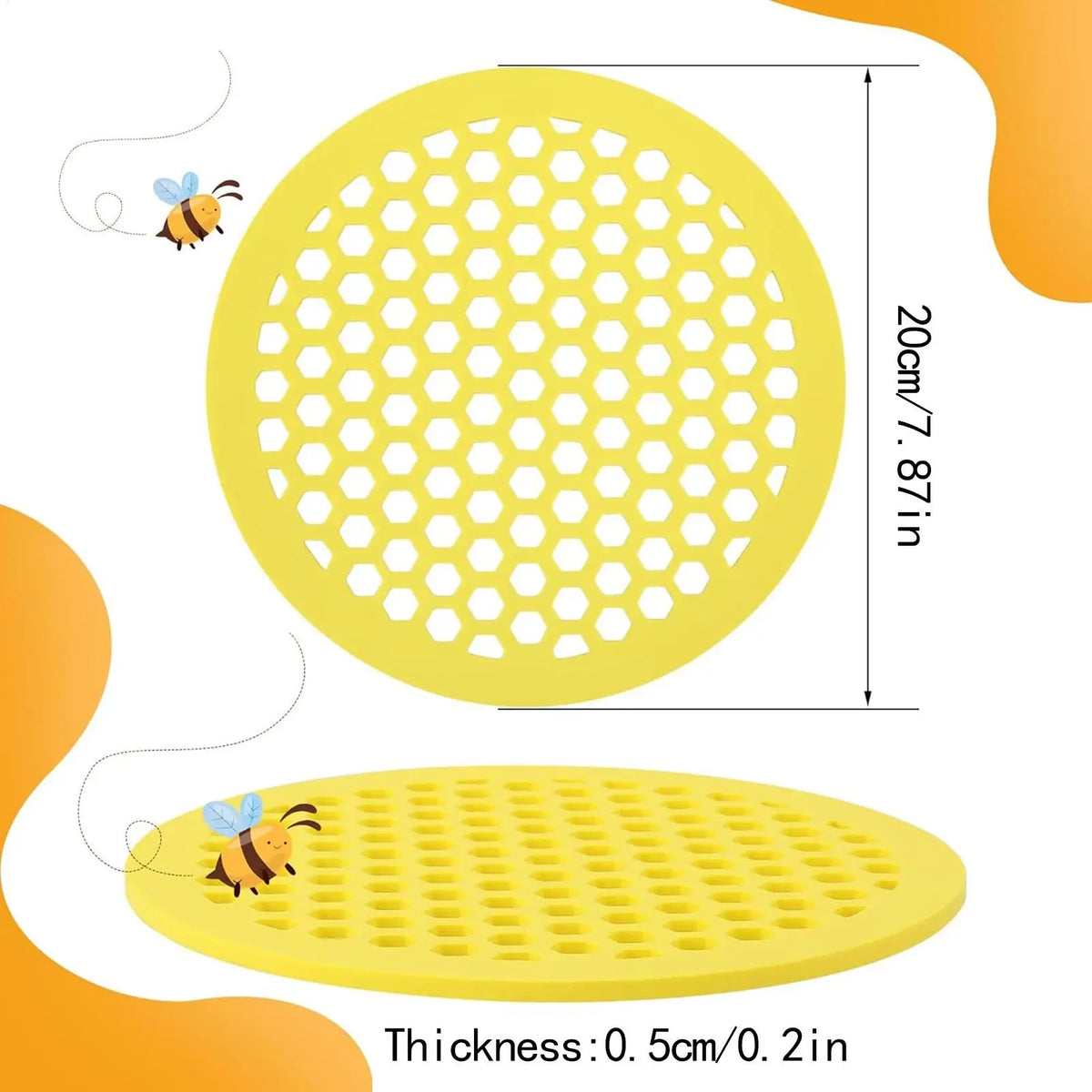 Floating Bee Island – Honeycomb Bee Waterer & Drinking Tray