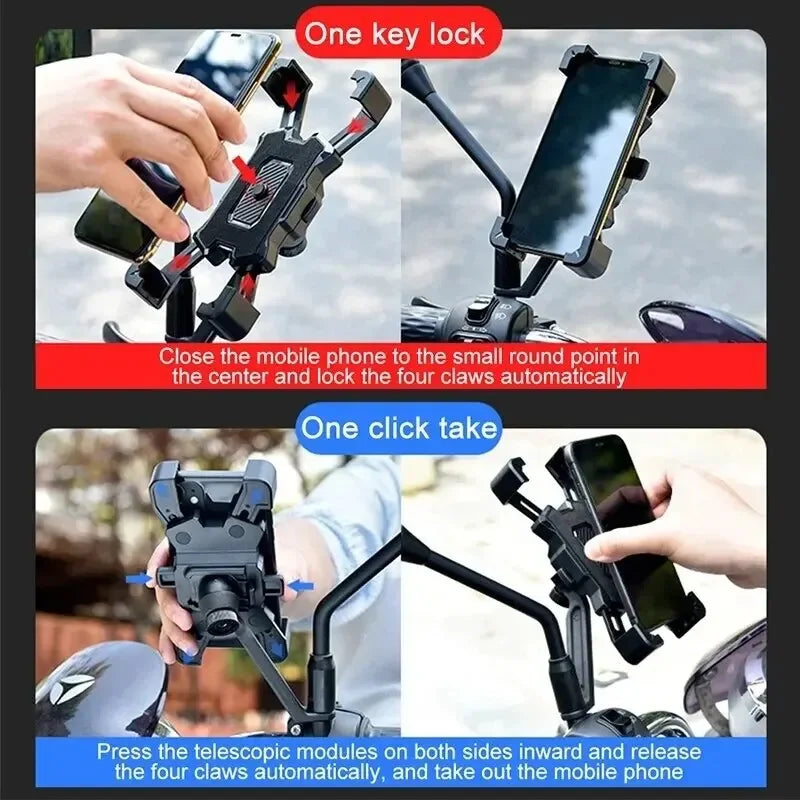 360 Rotatable Electric Bicycle Phone Holder IPhone Xiaomi Riding MTB