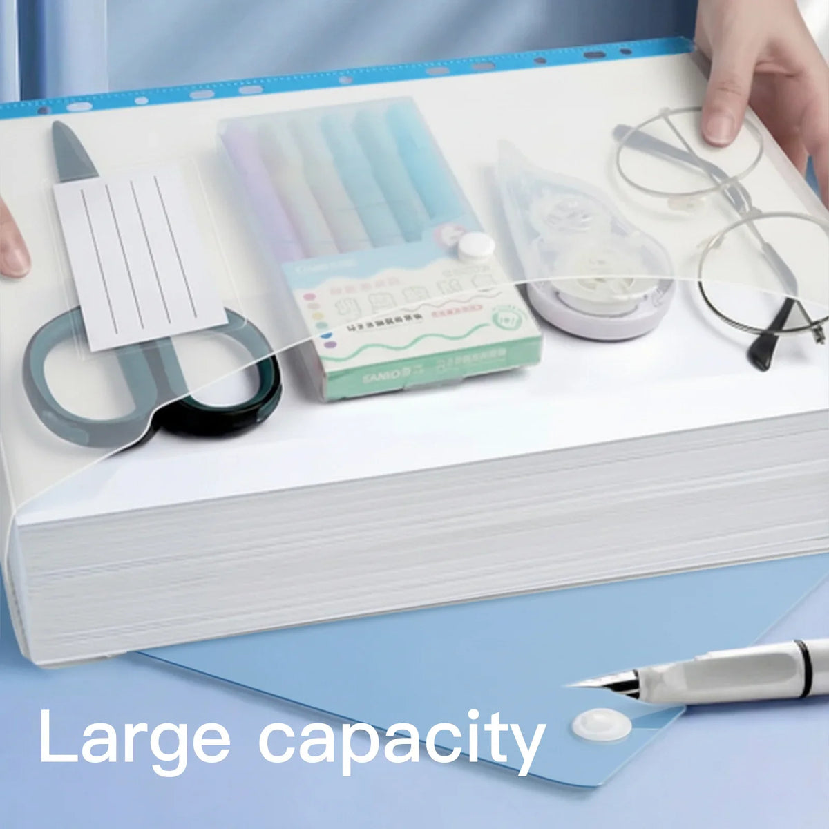 24-Pack A4 Ring Binder Folders – Heavy-Duty PP File Organizers